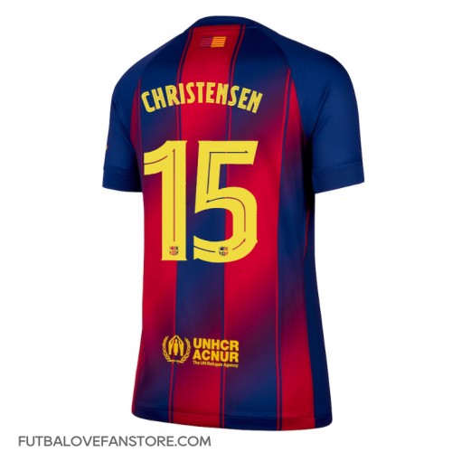 Barcelona Andreas Christensen #15 Domáci Ženy futbalový dres 2025-26 Krátky Rukáv Barcelona Andreas Christensen #15 Domáci Ženy futbalový dres 2025-26 Krátky Rukáv